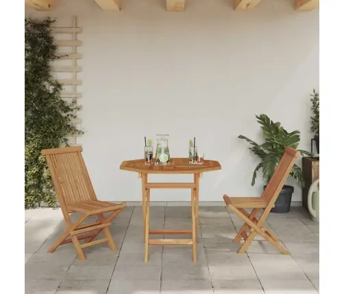 Aia Söögilaudade Komplekt 3 Pcs Pruun Tugev Akatsiapuu