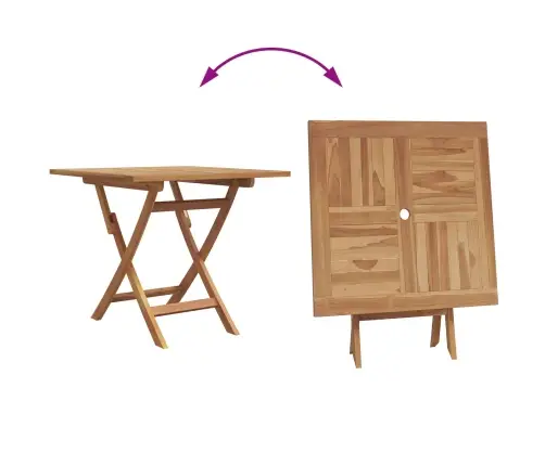 3 Daļu Salokāma Dārza Bistro Komplekts No Solidā Akācijas Koka Vidaxl