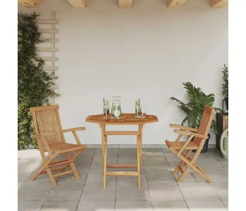 Aia Söögilaudade Komplekt 3 Pcs Pruun Tugev Akatsiapuu