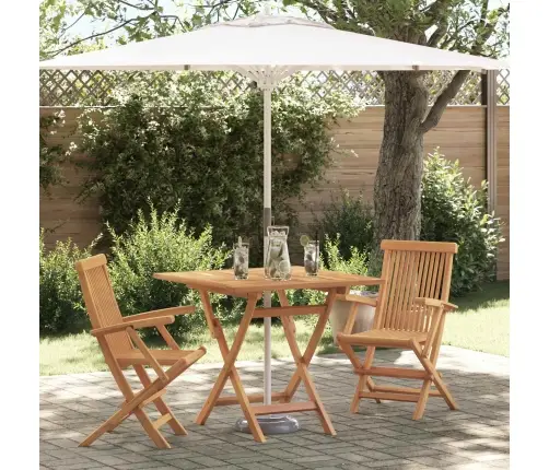 Aia Söögilaudade Komplekt 3 Pcs Pruun Tugev Akatsiapuu