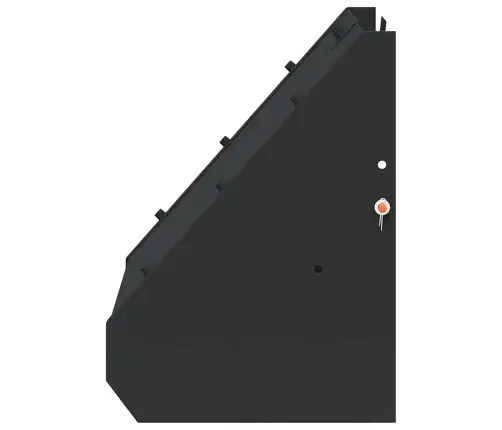 Ložu Uztvērējs Melna 31 X 23 X 31.5 Cm Tērauds Vidaxl