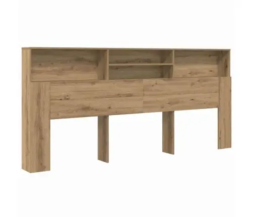 Peatoe Kapp Riiuliga Käsitöötamm 220 X 19 X 101.5 Cm Tehispuit