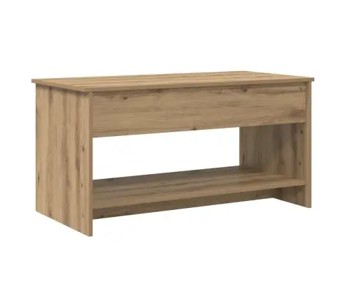 Kafijas Galdiņš Ar Plauktu Amatnieku Ozola 102 X 50 X 52.5 Cm Vidaxl