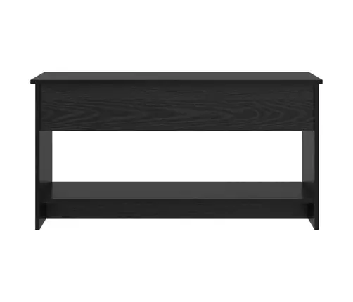 Kafijas Galdiņš Ar Plauktu Ar Uzglabāšanu Melns Ozols 102 X 50 X 52.5 Cm Vidaxl