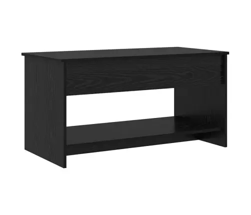 Kafijas Galdiņš Ar Plauktu Ar Uzglabāšanu Melns Ozols 102 X 50 X 52.5 Cm Vidaxl