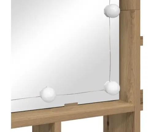 Spoguļu Skapis Amatnieku Ozola 91 X 15 X 76.5 Cm Vidaxl