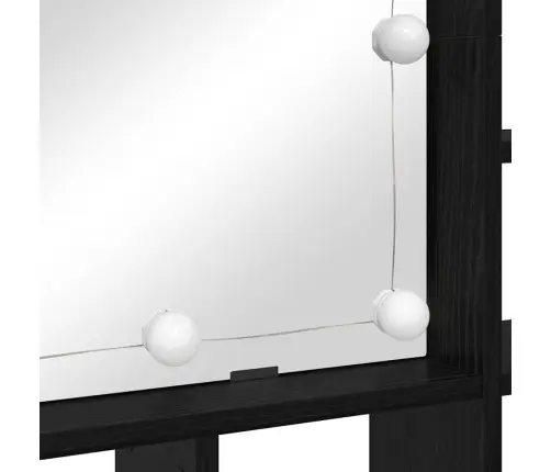 Spoguļu Skapis Melns Ozols 91 X 15 X 76.5 Cm Inženierijas Koks Vidaxl