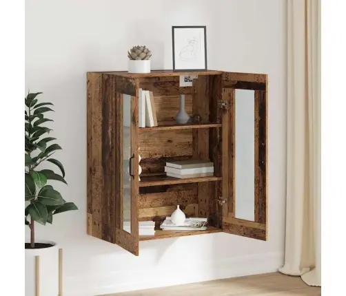 Karājamais Sienas Skapītis Ar Plauktu Brūna 69.5 X 34 X 90 Cm Vidaxl