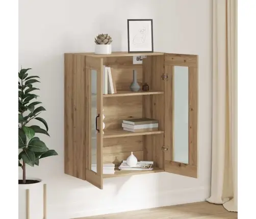 Karājamais Sienas Skapītis Ar Plauktu Brūna 69.5 X 34 X 90 Cm Vidaxl