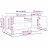 Televizora Skapīša Vecs Koks 100 X 40 X 45 Cm Inženierijas Koks Vidaxl