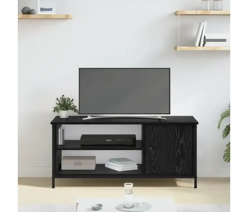Televizora Skapīša Ar Plauktu Ar Uzglabāšanu Ar Durvīm Melns Ozols 100 X 40 X 45 Cm Vidaxl Televizora Skapīša Ar Plauktu Ar Uzglabāšanu Ar Durvīm Melns Ozols 100 X 40 X 45 Cm Vidaxl
