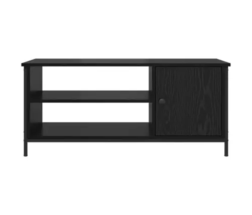 Televizora Skapīša Ar Plauktu Ar Uzglabāšanu Ar Durvīm Melns Ozols 100 X 40 X 45 Cm Vidaxl Televizora Skapīša Ar Plauktu Ar Uzglabāšanu Ar Durvīm Melns Ozols 100 X 40 X 45 Cm Vidaxl