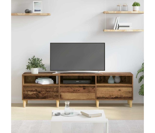 Televizoriaus Spintelė Su Stalčių Sena Mediena 150 X 30 X 45 Cm