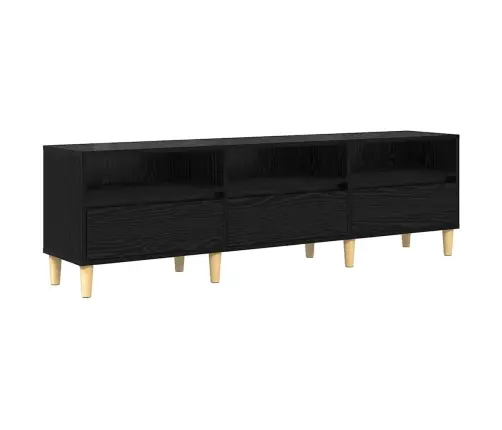 Telerikapp Sahtliga Must Tamm 150 X 30 X 45 Cm Tehispuit