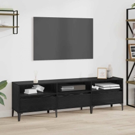 Televizora Skapīša Melns Ozols 150 X 30 X 44.5 Cm Vidaxl