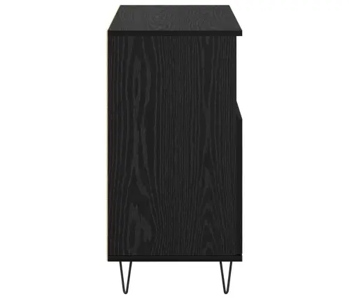 Puse Melns Ozols 60 X 35 X 70 Cm Inženierijas Koks Vidaxl