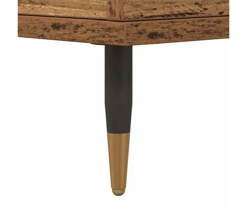 Puse Ar Uzglabāšanu Ar Durvīm Brūna 60 X 35 X 70 Cm Inženierijas Koks Vidaxl