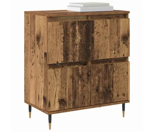 Puse Ar Uzglabāšanu Ar Durvīm Brūna 60 X 35 X 70 Cm Inženierijas Koks Vidaxl