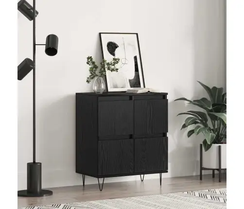 Kabalas Juoda 60 X 35 X 70 Cm Apdirbta Mediena