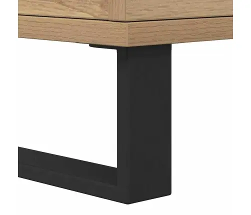 Puse Ar Uzglabāšanu Ar Durvīm Brūna 60 X 35 X 70 Cm Inženierijas Koks Vidaxl