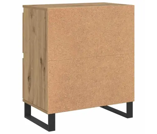 Puse Ar Uzglabāšanu Ar Durvīm Brūna 60 X 35 X 70 Cm Inženierijas Koks Vidaxl