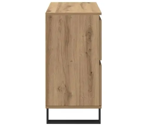 Puse Ar Uzglabāšanu Ar Durvīm Brūna 60 X 35 X 70 Cm Inženierijas Koks Vidaxl