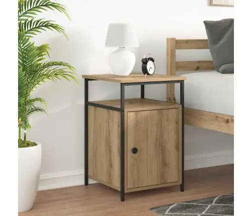 Šalia Lovos Spintelė Artisano Ąžuolo Apdirbta Mediena