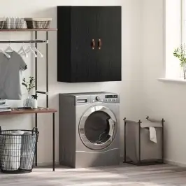 Sienas Skapis Melna 69.5 X 34 X 90 Cm Inženierijas Koks Vidaxl