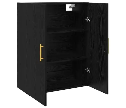 Pakabinama Spintelė Juoda 69.5 X 34 X 90 Cm Apdirbta Mediena