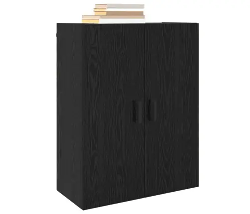 Sienas Skapis Melna 69.5 X 34 X 90 Cm Inženierijas Koks Vidaxl