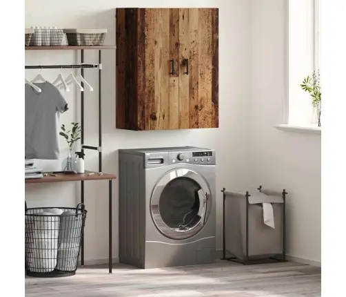 Sienas Skapis Vecs Koks 69.5 X 34 X 90 Cm Inženierijas Koks Vidaxl