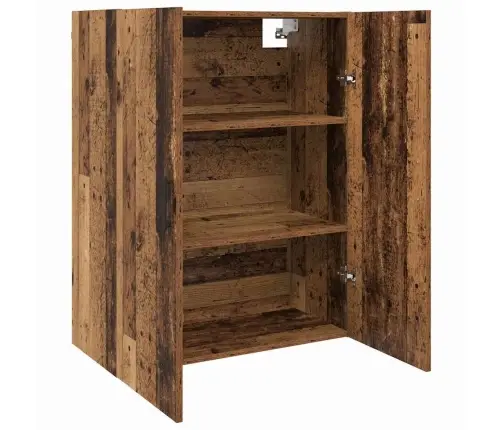 Sienas Skapis Vecs Koks 69.5 X 34 X 90 Cm Inženierijas Koks Vidaxl