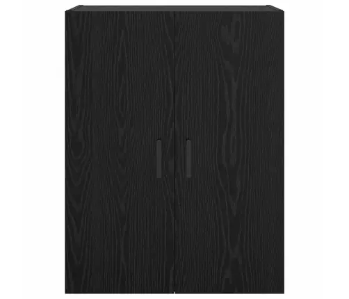 Sienas Skapis Melns Ozols 69.5 X 34 X 90 Cm Inženierijas Koks Vidaxl