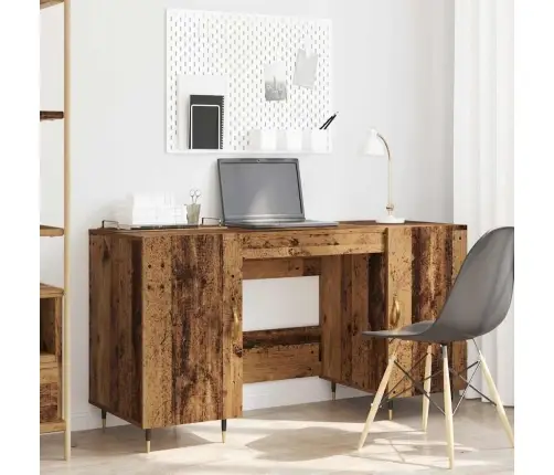 Galds Ar Plauktu Vecs Koks 140 X 50 X 75 Cm Inženierijas Koks Vidaxl
