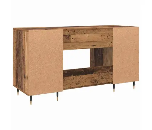 Galds Ar Plauktu Vecs Koks 140 X 50 X 75 Cm Inženierijas Koks Vidaxl