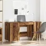 Galds Ar Plauktu Vecs Koks 140 X 50 X 75 Cm Inženierijas Koks Vidaxl
