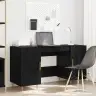 Galds Ar Plauktu Melns Ozols 140 X 50 X 75 Cm Inženierijas Koks Vidaxl