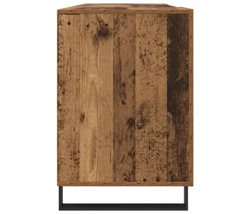 Laud Riiuliga Uksega Vana Puit 140 X 50 X 75 Cm Tehispuit