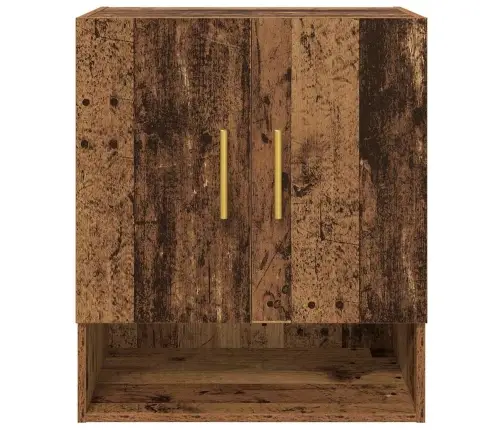 Sienas Skapis Vecs Koks 60 X 31 X 70 Cm Inženierijas Koks Vidaxl