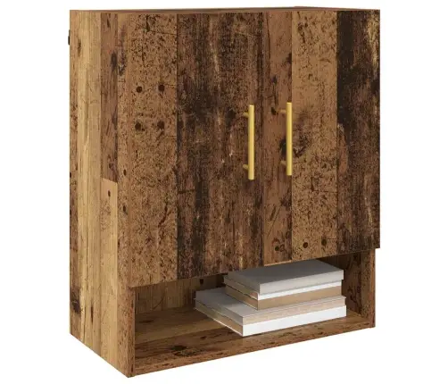 Sienas Skapis Vecs Koks 60 X 31 X 70 Cm Inženierijas Koks Vidaxl