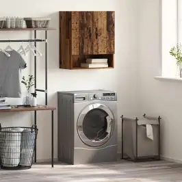 Sienā Piestiprināms Skapis Vecs Koks 60 X 31 X 70 Cm Vidaxl