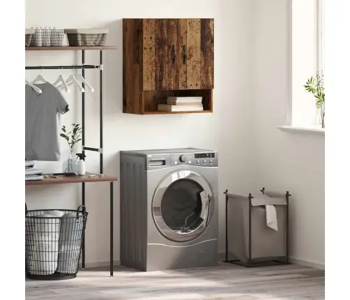 Sienas Skapis Vecs Koks 60 X 31 X 70 Cm Inženierijas Koks Vidaxl