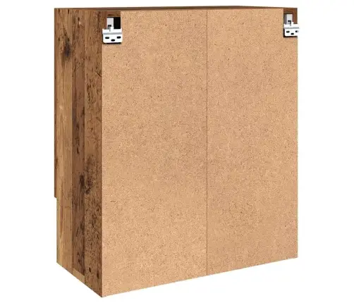 Sienas Skapis Vecs Koks 60 X 31 X 70 Cm Inženierijas Koks Vidaxl