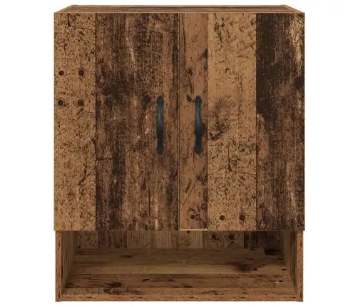 Sienas Skapis Vecs Koks 60 X 31 X 70 Cm Inženierijas Koks Vidaxl