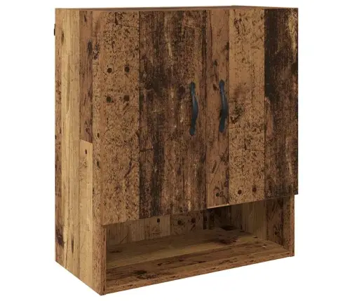 Sienas Skapis Vecs Koks 60 X 31 X 70 Cm Inženierijas Koks Vidaxl