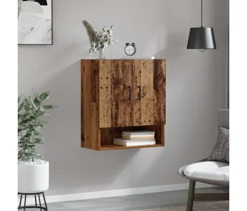 Sienas Skapis Vecs Koks 60 X 31 X 70 Cm Inženierijas Koks Vidaxl