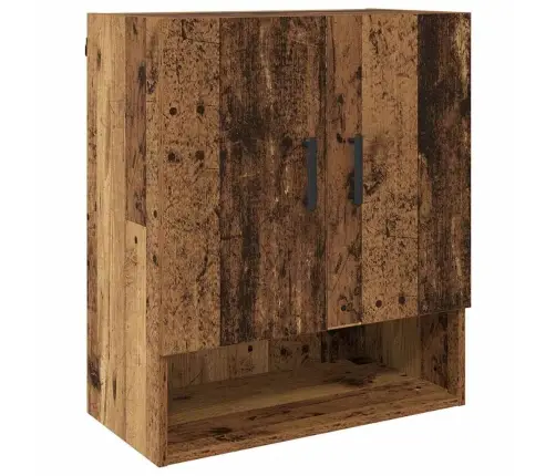 Sienas Skapis Vecs Koks 60 X 31 X 70 Cm Inženierijas Koks Vidaxl