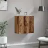 Sienas Skapis Vecs Koks 60 X 31 X 60 Cm Inženierijas Koks Vidaxl