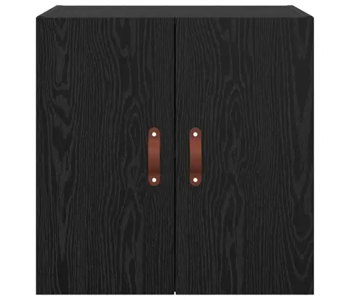 Sienas Skapis Melns Ozols 60 X 31 X 60 Cm Inženierijas Koks Vidaxl