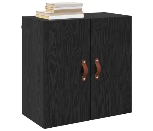Sienas Skapis Melns Ozols 60 X 31 X 60 Cm Inženierijas Koks Vidaxl